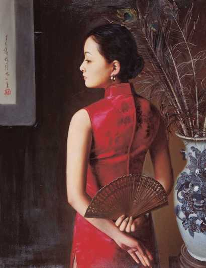 王可伟 1997年 扇子